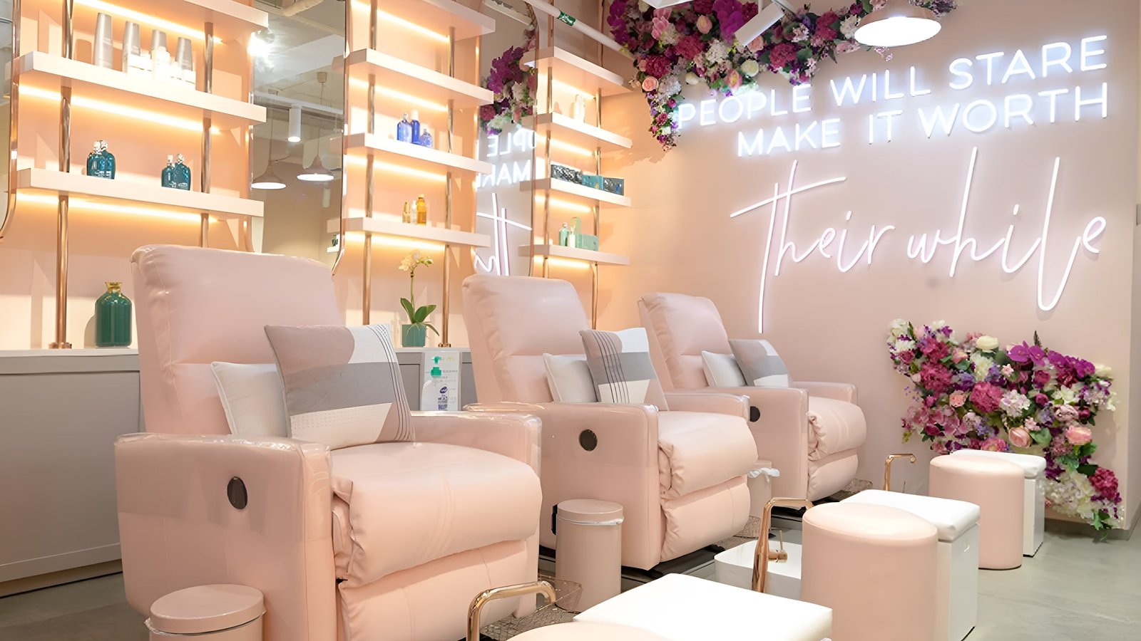 Eden Blossom Beauty Salon interior in Dubai Creek Harbour