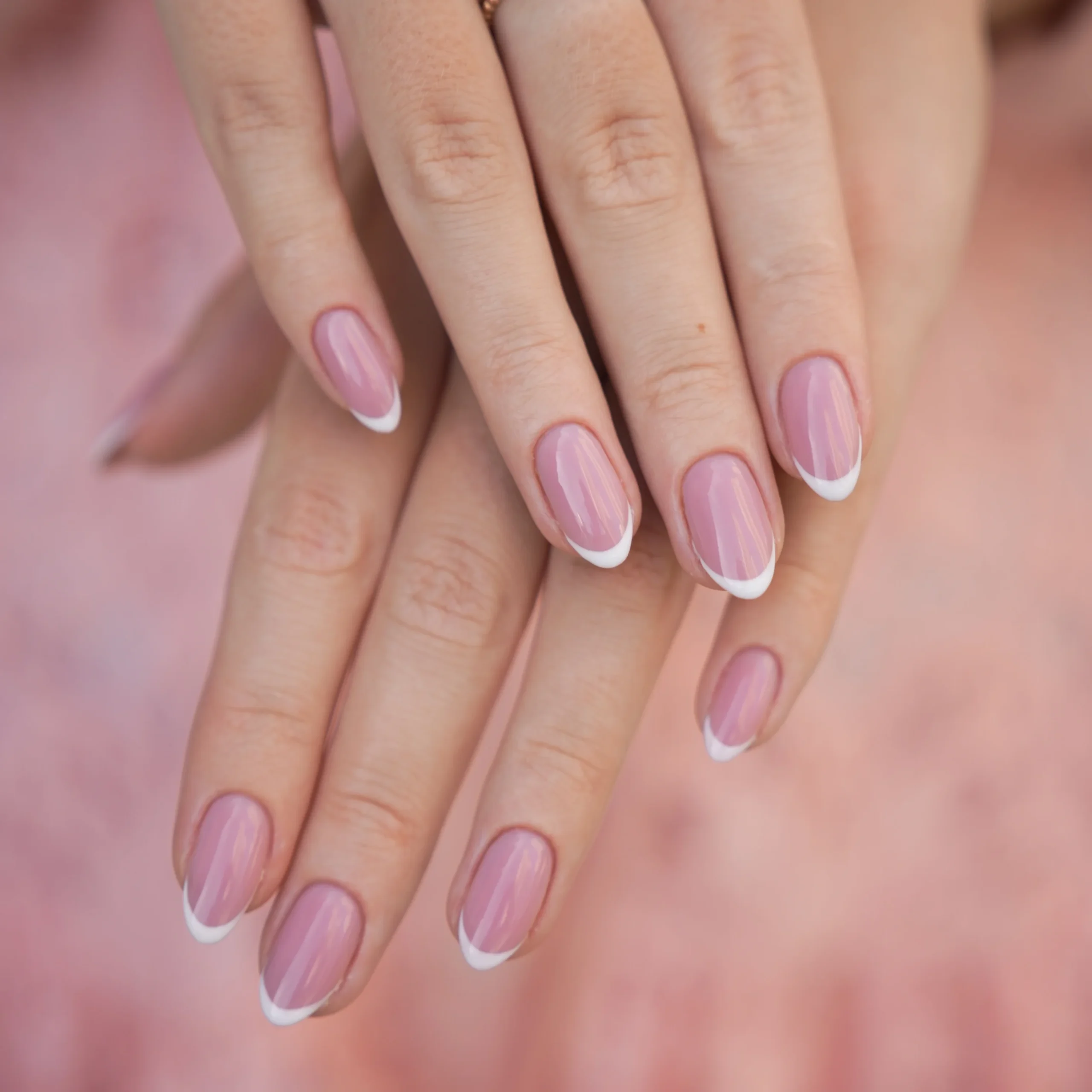 Hands of a lady with nails art applied masterfully